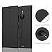 Cadorabo Book Case Works with Nokia Lumia 1520 in Night Black – with Magnetic Closure, Stand Function and Card Slot – Wallet Etui Cover Pouch PU Leather Flip