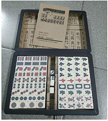 ALTINOVO Outdoor Travel Chinese Mahjong Game Set, small size easy to carry 144 Tiles (Mah Jong, Mahjongg, Mah-Jongg, Mah Jongg, Majiang)
