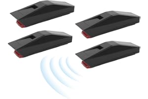 KHGUZ Car Deer Whistle Warning, 4PCS Mini Wind Activated Avoids Collisions Vehicles Devices, Waterproof Automotive Exterior Safety Accessories, Universal for Motorcycle, Truck, SUV