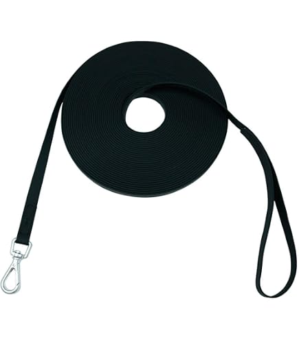Shorven Soft Cotton Dog Leash - Heavy Duty 5ft Training Lead, 0.8" Wide, Yellow - View #4