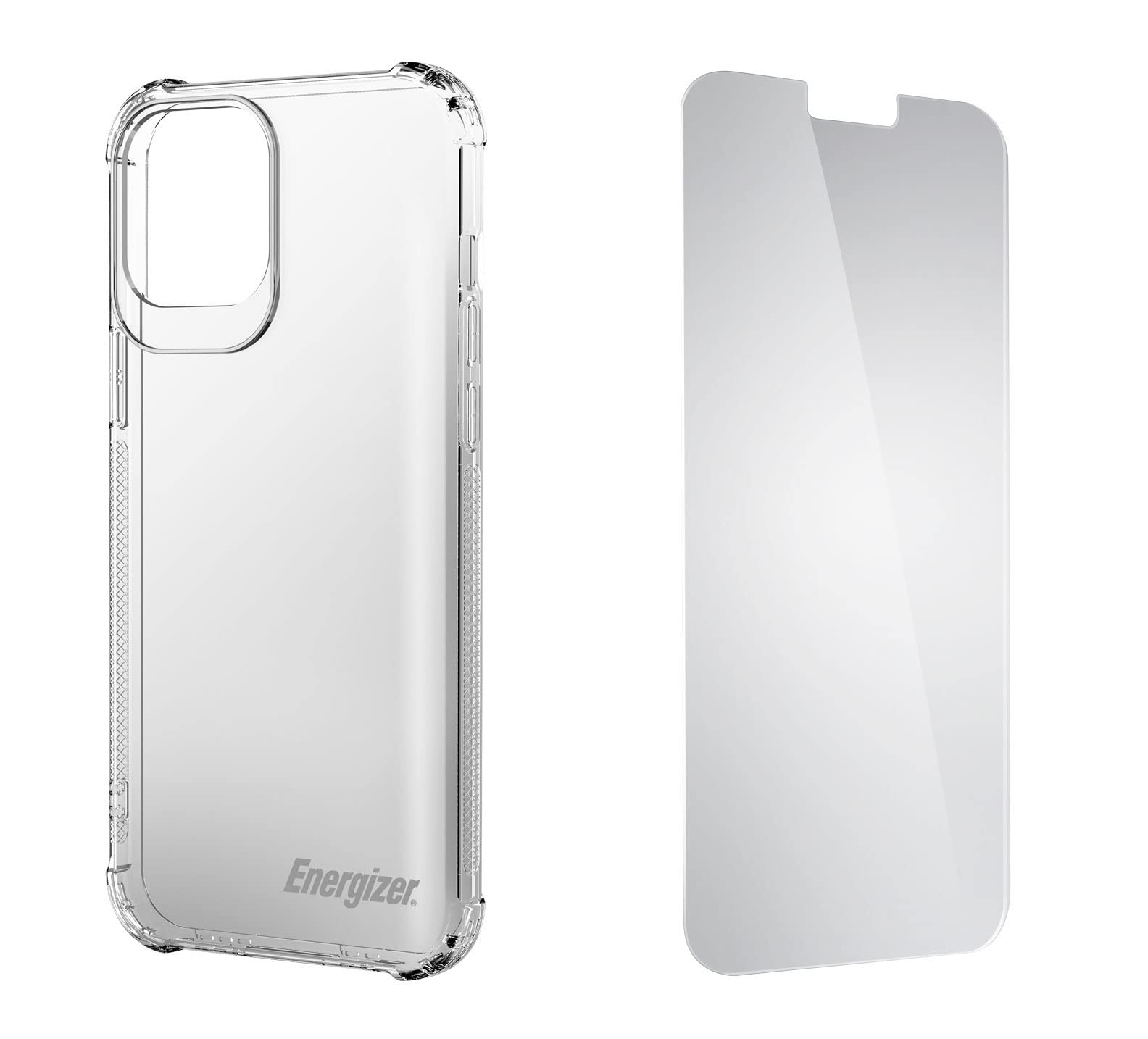 Energizer - iPhone 12 & 12 Pro Transparent Shockproof Case + 1 Protective Screen - Protection up to 1.2 m