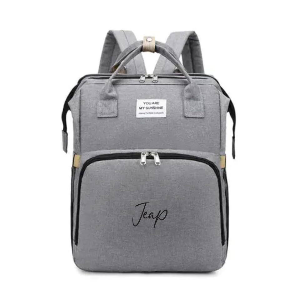 Jeap Baby Changing Backpack | Baby Changing Bag with Changing Mat | with Thermal Pockets and Stroller Hooks | Large and Waterproof Fabric | Baby Backpack for Mom and Dad