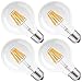 DORESshop LED Filament Bulb Dimmable, 75Watt Equivalent (8W) Light Bulb, G25 LED Vintage Filament Bulb, 2700K Warm White, E26 Base Globe Bulb, 330 Degree Omnidirectional Vanity Light Bulbs, 4PACK