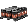 Liquid Rubber Basement and Foundation Repair Sealant - Waterproof Concrete Sealer & Crack Filler - Flexible Coating for Indoor & Outdoor Use - Waterproofing Paint - Black, 12 Pack
