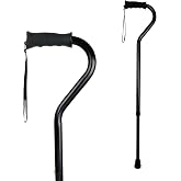 Carex Walking Cane with Soft Cushioned Handle - Adjustable Walking Cane for Men or Women - Black Cane