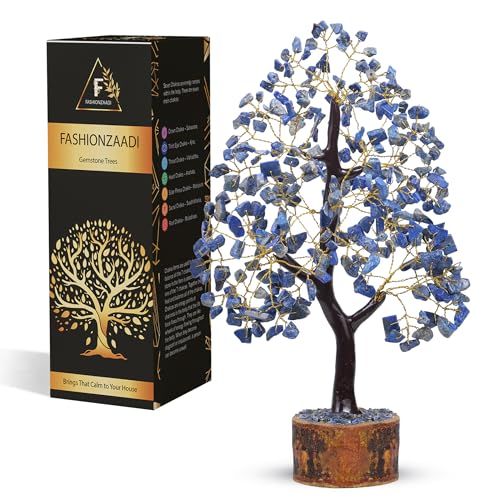 Lapis Lazuli Crystal Tree Gemstone Tree For Feng Shui Bonsai Reiki Healing Crystals Money Tree Chakra Balancing Stone Good Luck Tree Handmade Crystal Tree Housewarming Gifts New Home Gifts for Women