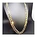 9.2MM Gold Cuban Link Chain Necklace for men women 24k Real Gold. Diamond cut Hip hop Solid Street wear Gift jewelry