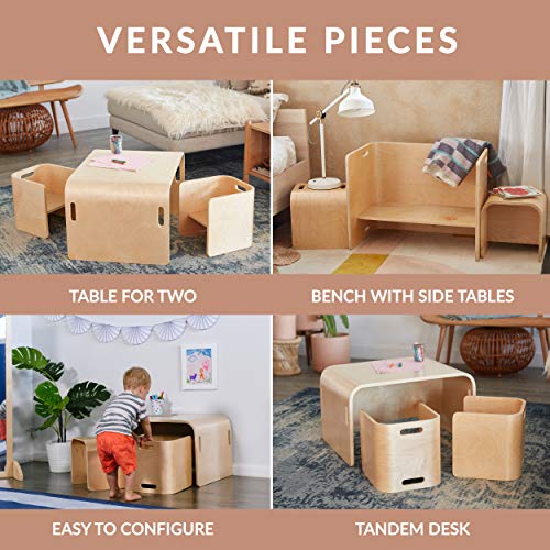 ecr4kids bentwood multipurpose table and chair set