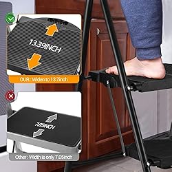 ALPURLAD Step Ladder 600lbs Extra Large & Wide 2