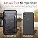 Hengwin Belt Case with Belt Clip Belt Holder Pouch Leather Cell Phone Holster with Belt Loop
