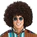 Rasta Jumbo 60 s 70 s Disco Fro Brown Adult Costume Wig (Standard)
