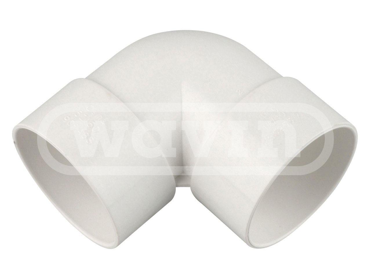 Osma 5Z160W 40mm (1.5") knuckle 90 degree bend White