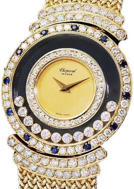Amazon ショパール Chopard 腕時計 ハッピーダイヤモンド 12p ダイヤ サファイヤ ダイヤベゼル メンズ 21 2927 メンズ 中古品 メンズ腕時計 腕時計 通販