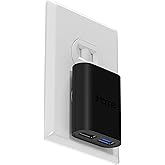 iHome 2-Port USB Wall Charger, AC Pro Multiport Plug Adapter, Phone Charging Block with Dual Ports for Home & Travel