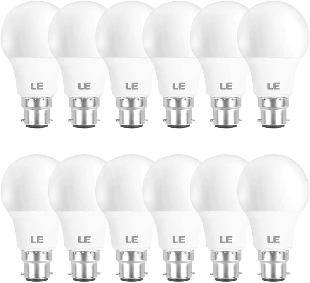 Lepro Bayonet Light Bulbs 60W Equivalent, Warm White 2700K, 8.5W 806lm LED Bayonet Bulb, B22 LED Bulbs