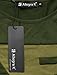 Allegra K Ladies Contrast Color Loose Tunic Green S
