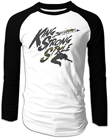 Shinsuke Nakamura Theme Men 100% Cotton Raglan SHIRT Black