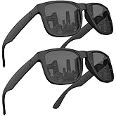 MAXJULI Polarized Sunglasses for Men and Women,UV Protection Rectangular Sun Glasses 8806
