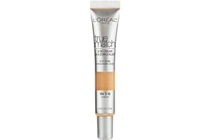 L’Oréal Paris True Match Eye Cream In A Concealer, Formulated With 0.5% Hyaluronic Acid, W5-6 Medium