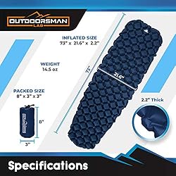 Outdoorsman Lab Sleeping Pad for Camping - Patented