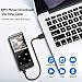 MP3 Player with Bluetooth, Portable Mp3 Player with FM Radio with Headphones,HiFi Metal Audio Player with Voice Recorder,Touch Button Music Player, Expandable 128GB TF Card,2.4 Inch,Sliver (s8-8gb)