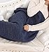 Kpblis Knitted Mermaid Tail 71-Inch–by–35-Inch Blanket Navy