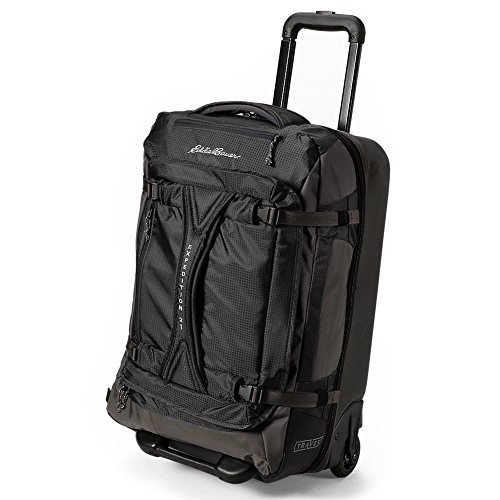 Eddie Bauer Expedition Drop Bottom Rolling Duffel Medium Black ONE