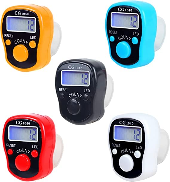 5pcs Digital Tasbih Counter LED Dispaly tasbeeh Electronic Tasbeeh Finger Counter Hand Tally counters Manual Clicker counting clicker golf clicker hand counter clicker number clicker