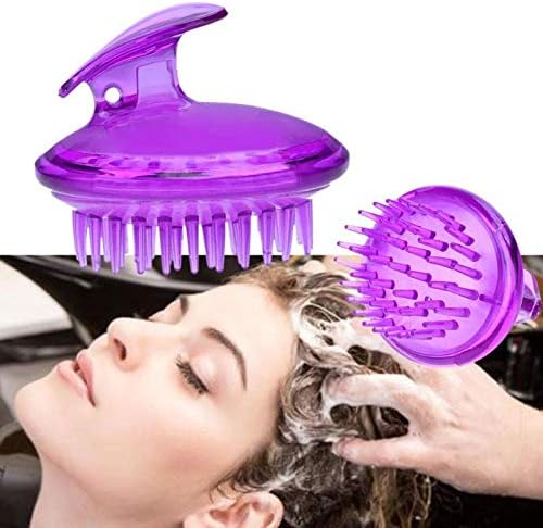 Raaya Silicone Shampoo Brush For Hair Scalp Massage Brush Home Use And Parlour use 15 Gram Pink Pack Of 1