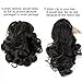 Beauty Angelbella Curly Ponytail Extension 14 Inch, Synthetic Short Curly Wave Claw Clip Ponytail Hairpieces for Women Natural Black