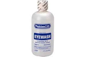 PhysiciansCare Eye Wash Solution, Sterile Isotonic Buffered Solution for Flushing & Irrigating Eyes, 8-oz Bottle