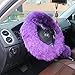 Ogrmar Winter Warm Faux Wool Steering Wheel Cover with Handbrake & Gear Shift Cover for 14.96
