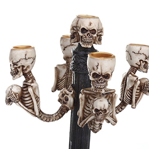 Quirky Resin Skull Candle Holder - Image 5
