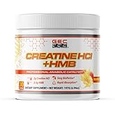 Genetic Edge Compounds Creatine HCl + HMB for Athletes – Performance & Recovery Formula – 2g Creatine HCl, 2.5g HMB – Fast Absorption, No Bloat, No Loading – 30 Servings – GEC (Standard, Mango)