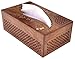 Wooden Handmade Rectangular Wooden Tissue Box Cover Dispenser with Decorative Brass Inlay- Artisan-Crafted Elegant Wooden Tissue Holder, Tissue Organizer, Tissue Dispenser