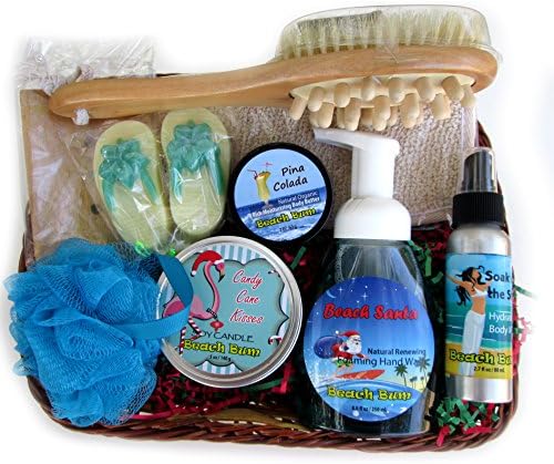 Beachy Christmas Basket of Bath and Bubbles!