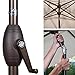 Abba Patio Rectangular Patio Umbrella Outdoor Market Table Umbrella with Push Button Tilt and Crank, 6.6 by 9.8 Ft, Beige