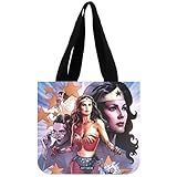 ARTSWOW Wonder Woman Custom Personalize Cotton Canvas Tote Bag(2 Sides)