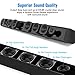 Arbalest 32-Inch Bluetooth 5.0 Sound Bar for TV, 8 Drivers Built-in Subwoofers Deep Bass 3D Surround Stereo TV Soundbar, Optical/Aux/RCA/TF/Coax Connection, Wall Mountable, Remote Controlthumb 2