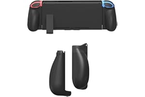 MystiForge Ergonomic Comfort Grip for Switch & Switch OLED — Compatible with Joy-Con Controllers, Enhanced Stability for Long