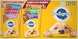 Pedigree Adult Wet Dog Food Chopped Ground Dinner & Choice CUTS in Gravy Food Variety Pack, (30) 3.5 oz. Pouches