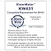 KleenWater KW431 Replacement Water Filter Compatible With 3M HF8-S (5582113), Aqua-Pure AP431 - AP430SS, Set of 3