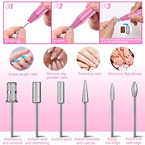 Electric Nail Drill Machine, Nails File Kit for Professional Manicure