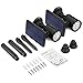 AMIR Solar Spotlight, Upgraded Motion Sensor Lights Outdoor, 800 lumens 8 LED Landscape Lighting with 4 Modes, Waterproof Solar Security Lights for Garage Porch Patio Garden Driveway Pathway (2 Pack)