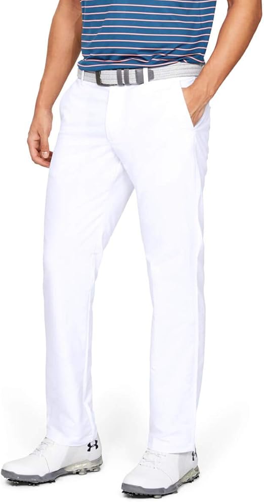 Under Armour Mens EU Performance Tapered Pants Lightweight White 34W S at Amazon Men’s Clothing