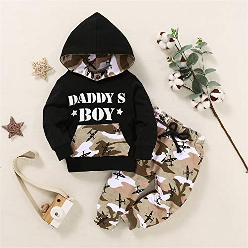 Borlai 2 STKS Kids Baby Boy Camouflage Hoodie Trainingspakken Set Pullover Shirt Broek Outfits - Image 3
