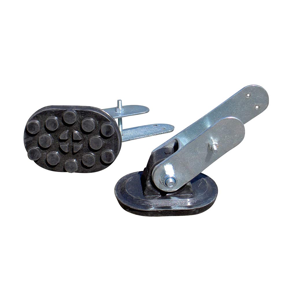 Ladder Feet - Articulated Rubber Safety Feet with Steel Bracket (Pair)