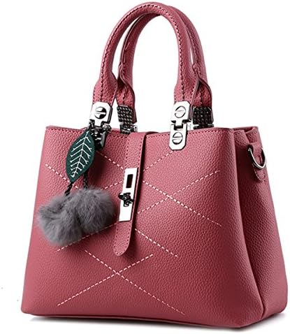 Kayers Sulliva Womens Fashion PU Leather Top-handle Handbag Small Shoulder Crossbody Bag with Pendant
