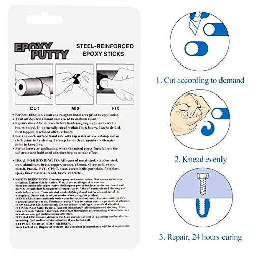 Epoxy Putty Stick, XUDOAI Moldable Epoxy Glue for Crack Damage Fixing