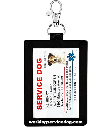 Amazon.com : Just 4 Paws Custom Service Dog ID Card with QR Code and  Optional Holograph | Registration to U S Service Dogs Registry Plus ID  Holder & Digital ID